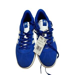 Adidas VL Court 3.0 IF4458 Men Blue Leather Low Top Sportswear Shoes Size 11